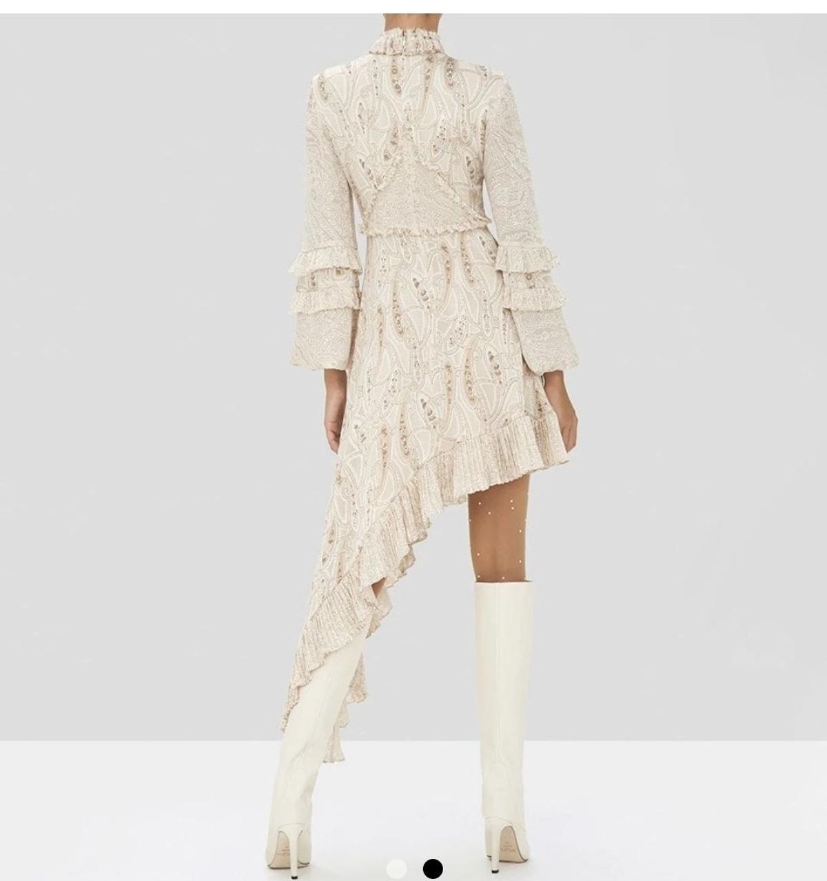 Alexis Liora Dress Cream Paisley Size 8 - Image 2