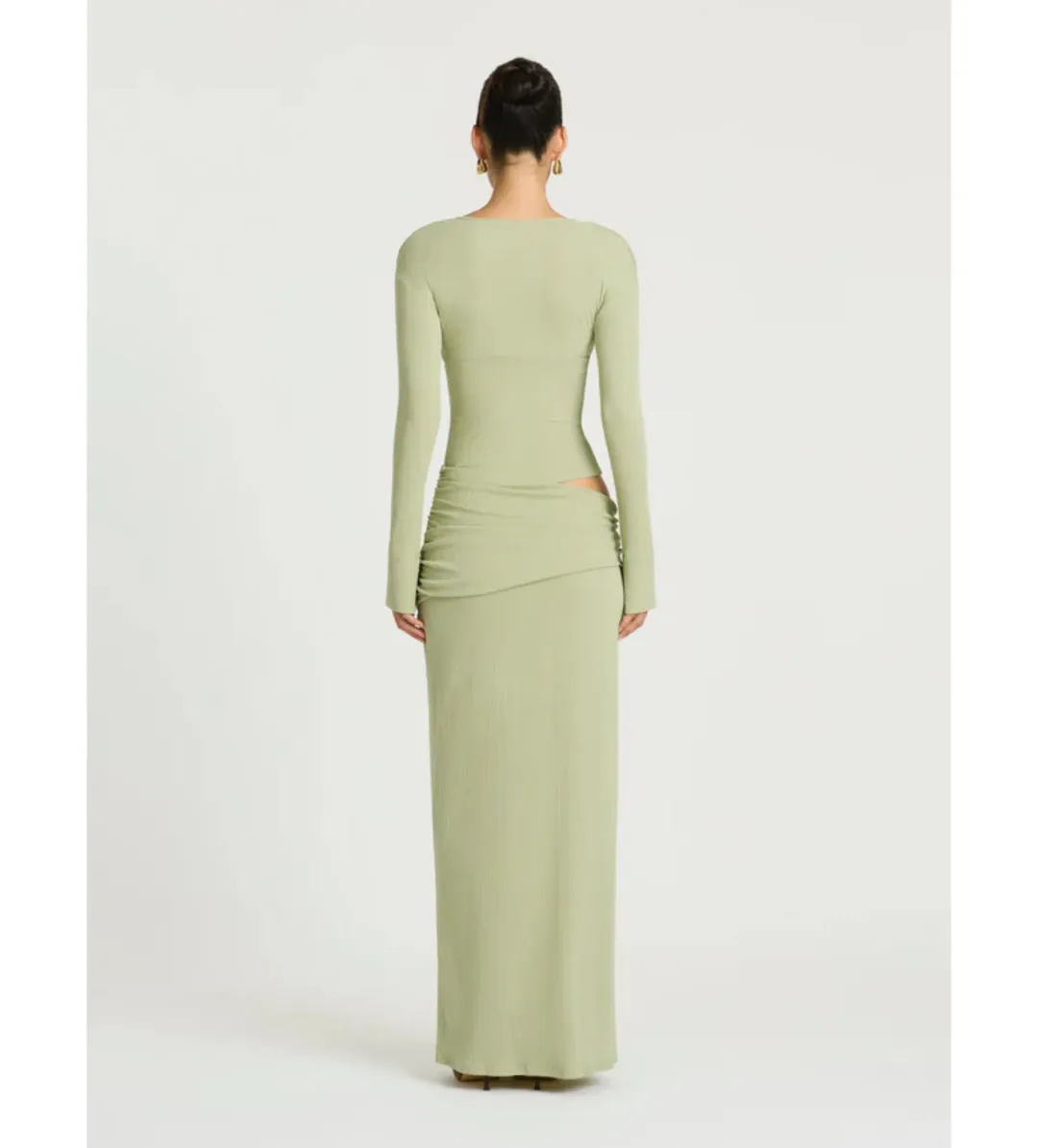 Benni Agnes Maxi Dress Pistachio Size 10 for rent on The Volte - main image