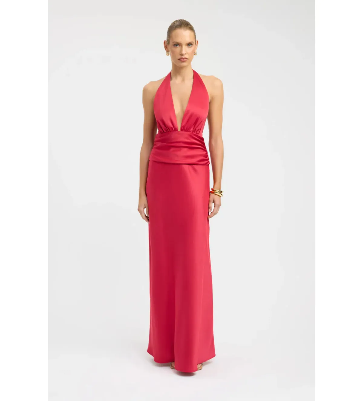Kookai Palermo Trim Top and Maxi Skirt Red Size 8 for rent on The Volte - main image