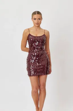 Bianca and Bridgett Elaria Mini Dress Plum Size AU 8 for rent on The Volte - image 1