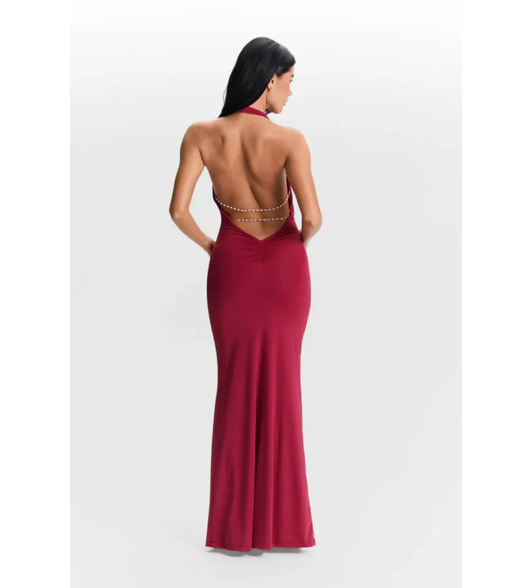 Sasha Therese Harper Maxi Dress Cherry Red Size 8 for rent on The Volte - main image