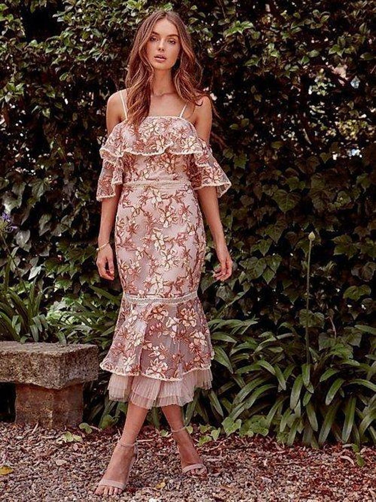 Rodeo Show Rowena Lace Dress Size 14 - Image 3