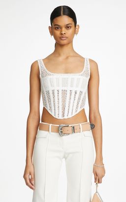 Dion Lee Corded Lace Corset and Bianca And Bridgett Ella Pant Set - Size 12 for rent on The Volte - image 3