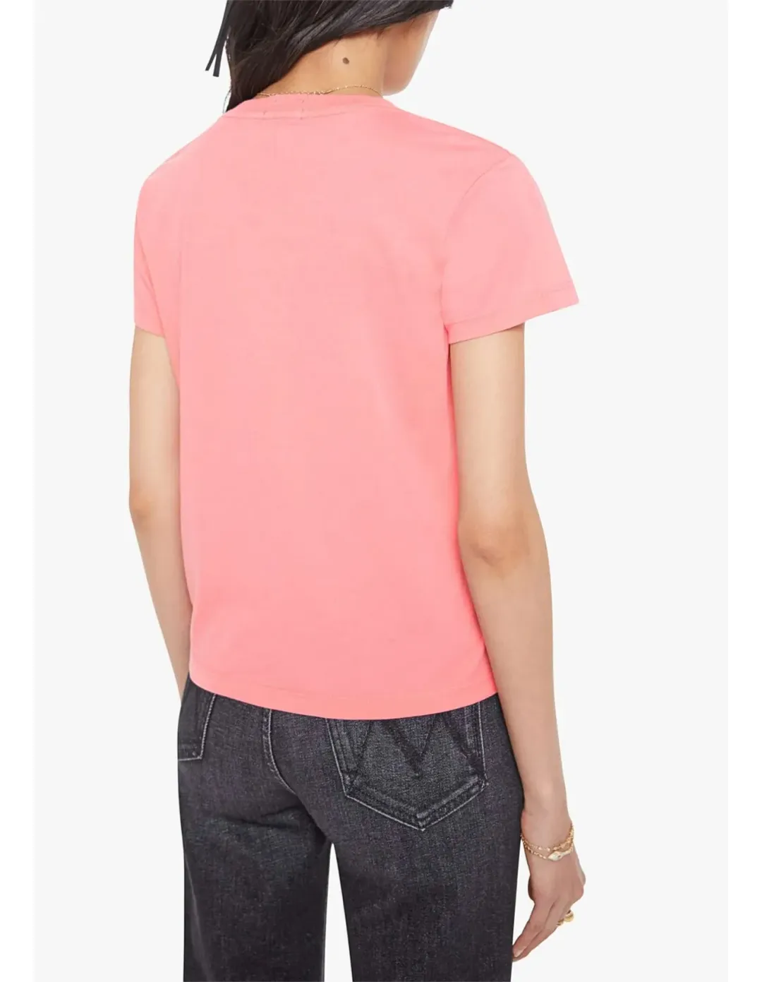 Mother The Boxy Goodie Goodie T-Shirt Size L Strawberry Pink for rent on The Volte - main image