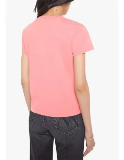 Mother The Boxy Goodie Goodie T-Shirt Size L Strawberry Pink for rent on The Volte - image 3