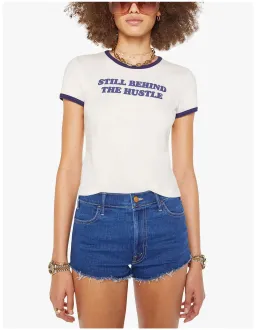 Mother The Itty Bitty Ringer T-Shirt XS White for rent on The Volte - image 1
