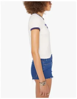 Mother The Itty Bitty Ringer T-Shirt XS White for rent on The Volte - image 2