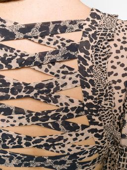 Zimmermann / Allia Cut Out Long Dress / Leopard Print / Size 3 (Size 12-14) for rent on The Volte - image 5