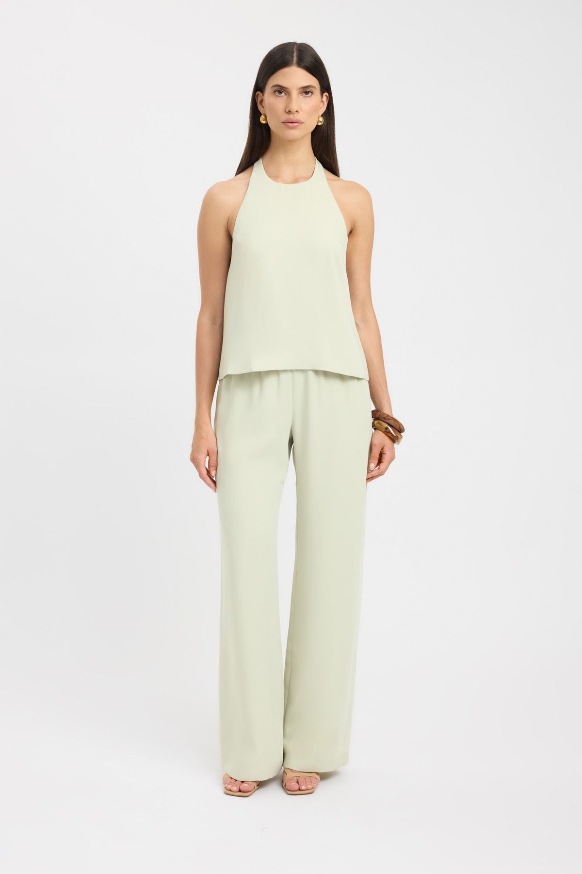 Kookai Maria Core Top Sleeveless Green Haze Size 10 / M — Races, Cocktail, Wedding Guest - Image 2