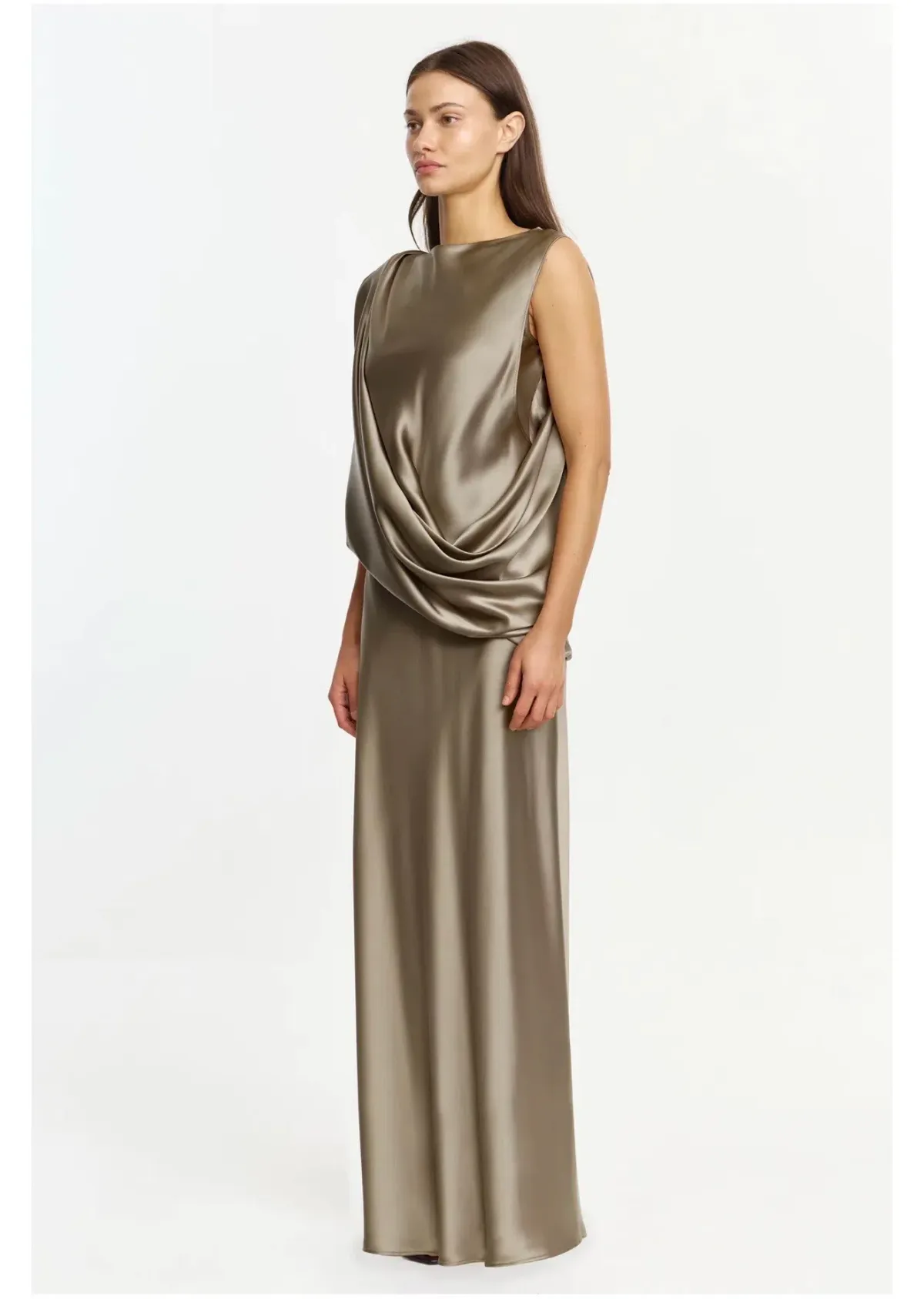 Acler Yalumla Maxi Dress in Walnut Size 14 - Image 2