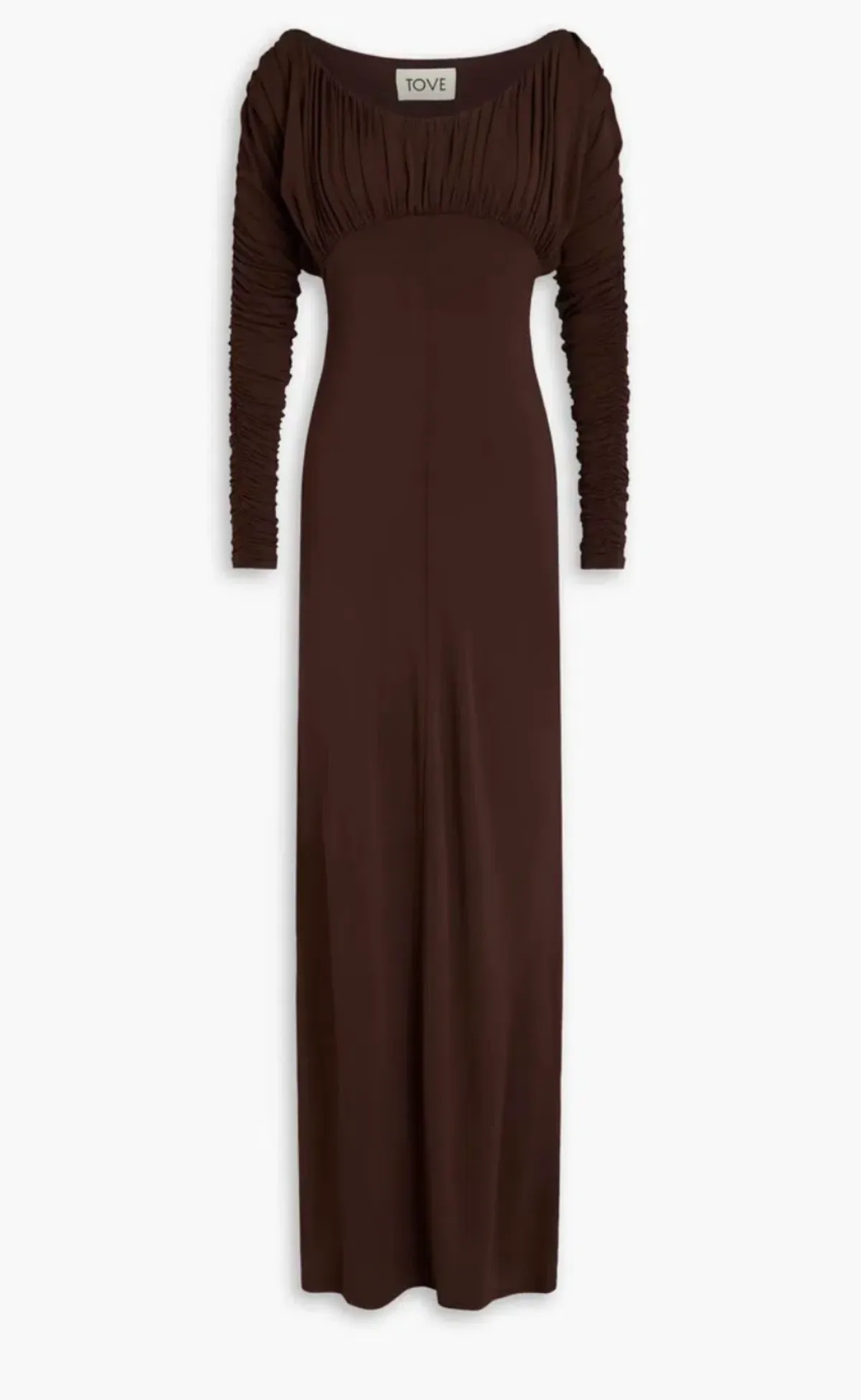 TOVE Gathered jersey maxi dress - Image 3