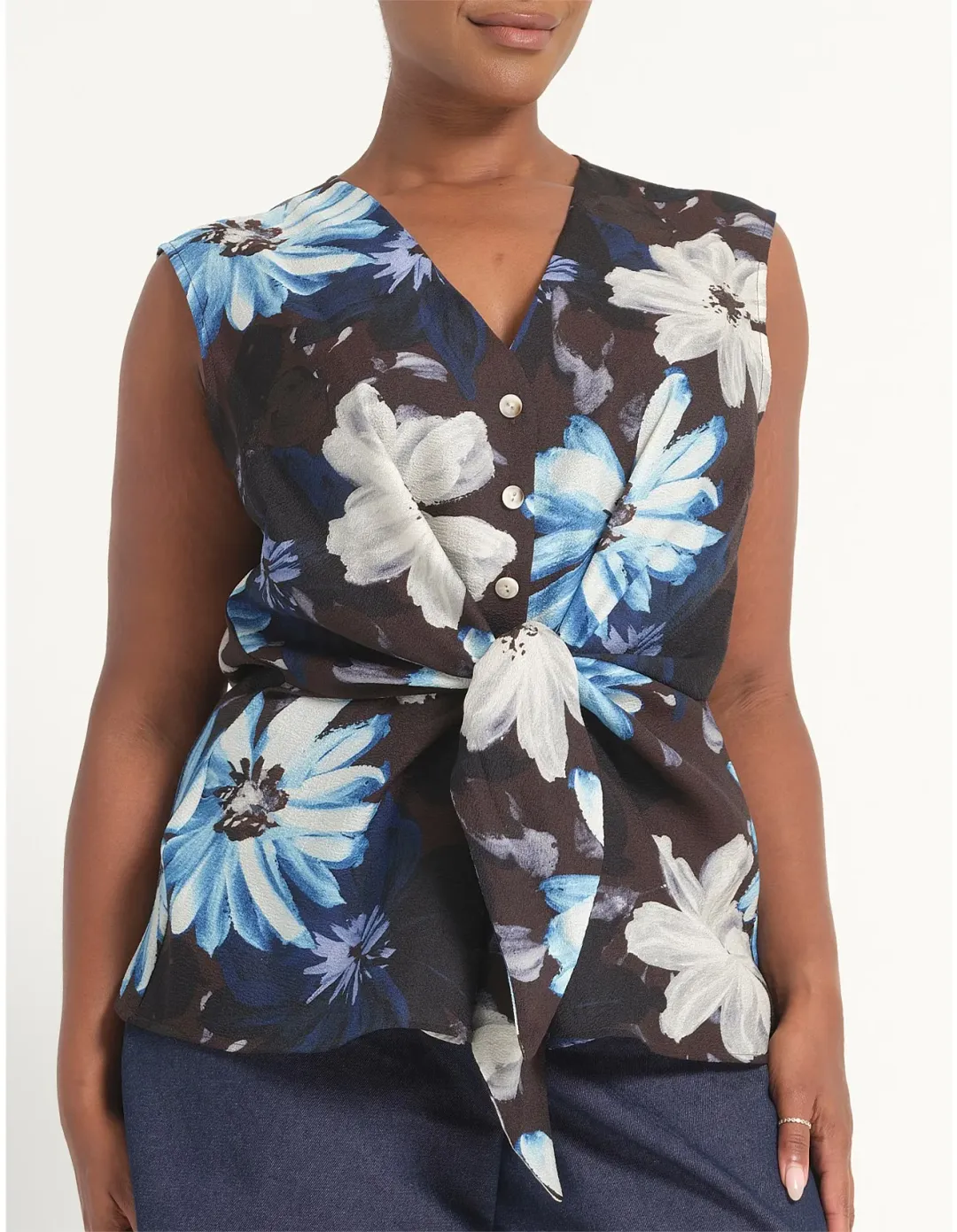 Estelle Aveline Shirt Size 18 AU Choc Sky for rent on The Volte - main image