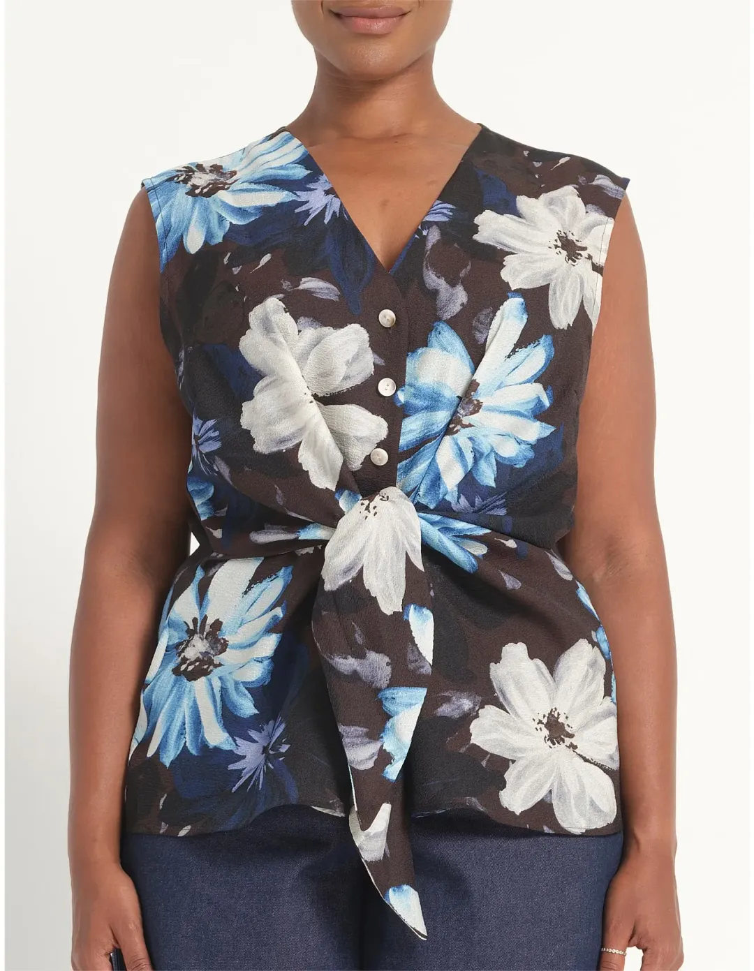 Estelle Aveline Shirt Size 18 AU Choc Sky for rent on The Volte - main image