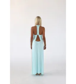 Solamusa Angelina Maxi Dress in Aqua Size 8 for rent on The Volte - image 2