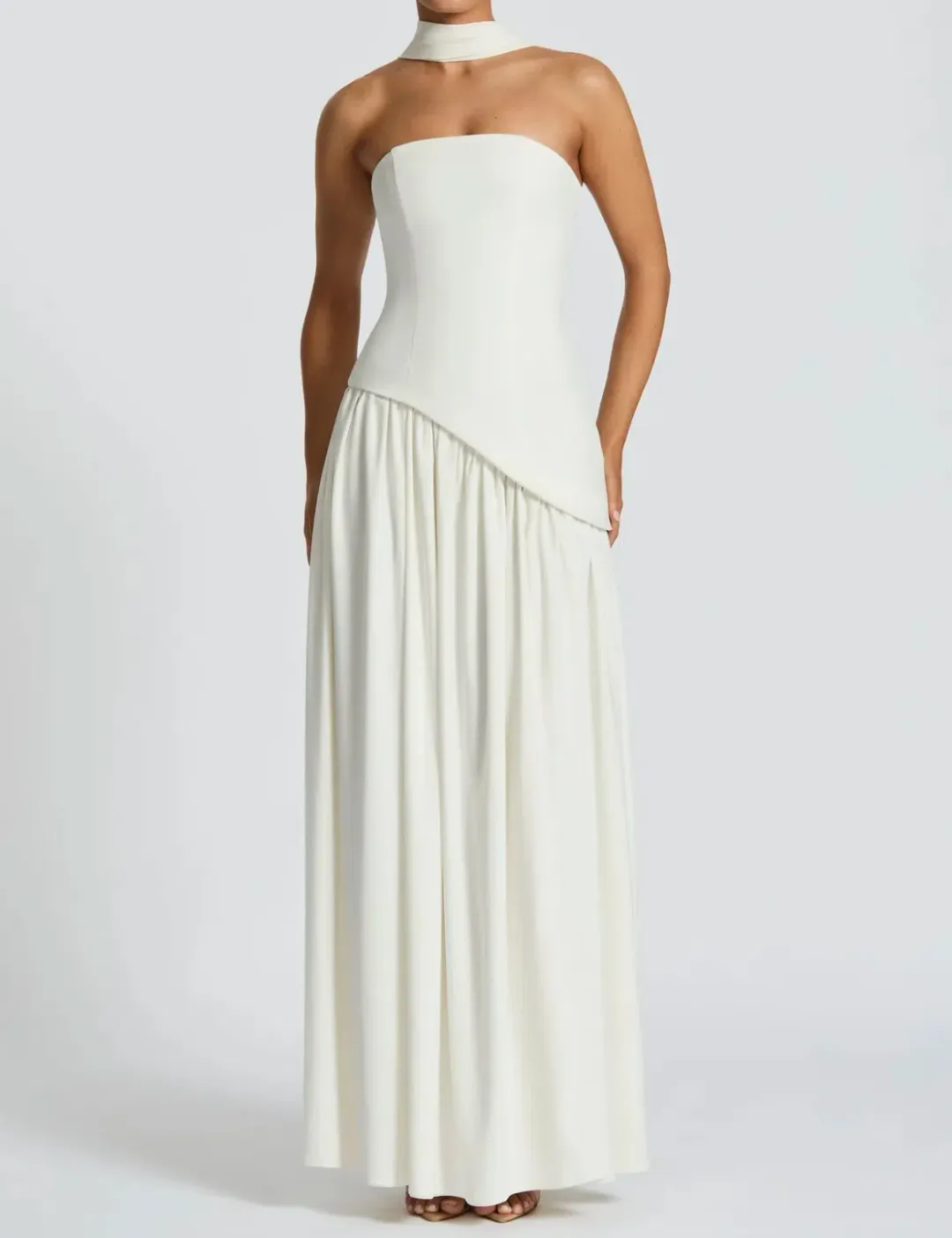 Babyboo - MALIYAH MAXI DRESS - IVORY, size XS for rent on The Volte - main image