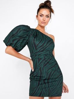 Mossman Dark Paradise Mini Dress green Size 10 for rent on The Volte - image 1