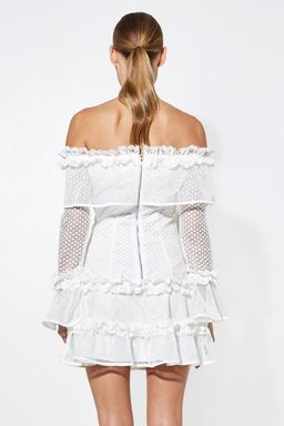 Mossman The Mood Swing Dress white Size 8 for rent on The Volte - image 4