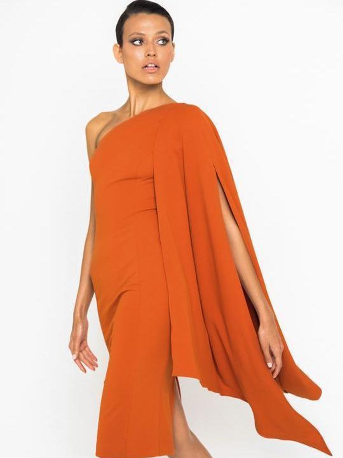 Mossman Moving On Up Dress orange Size 12 for rent on The Volte - main image
