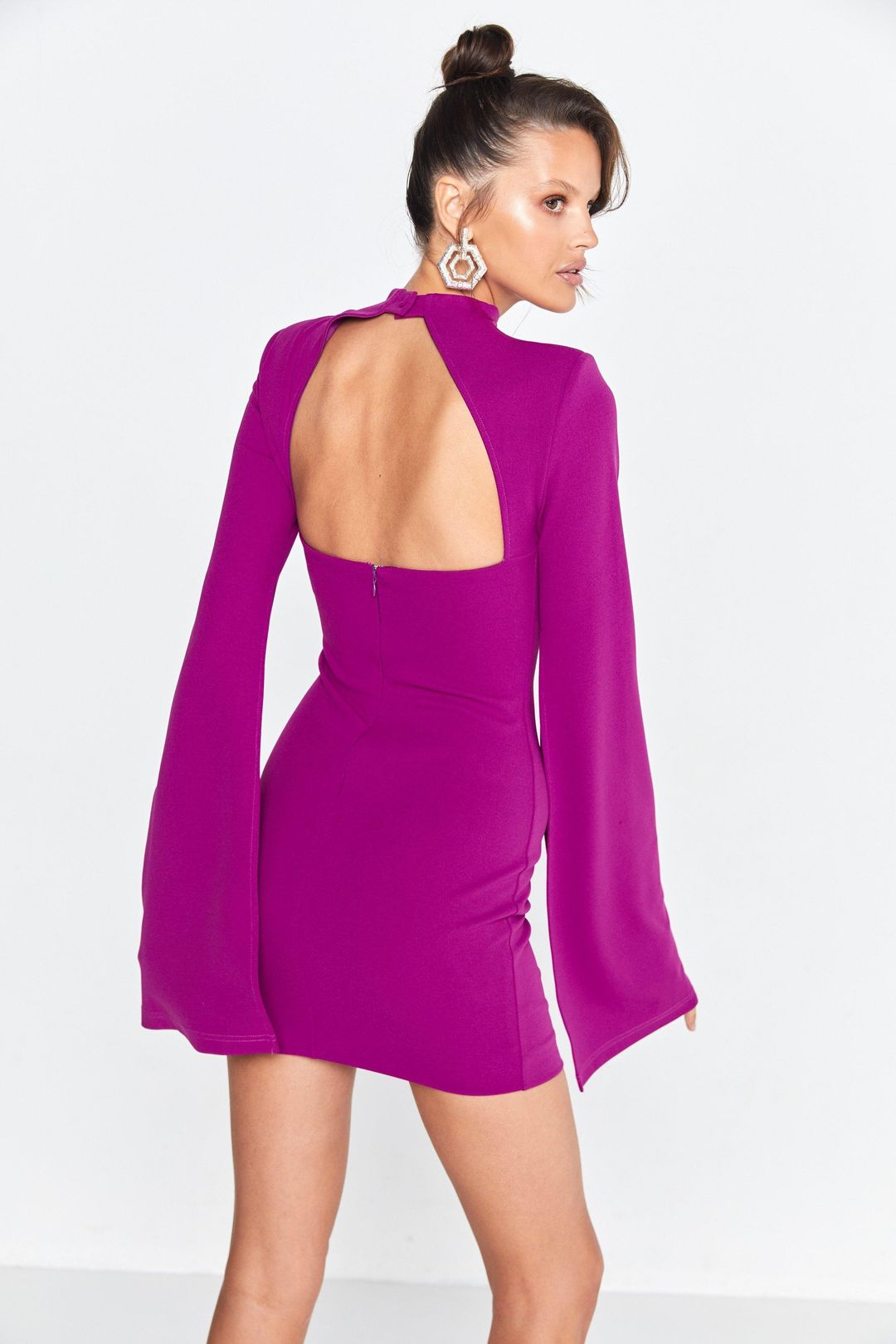 Mossman The Sense Of Mystery Dress Magenta Size 10 for rent on The Volte - main image