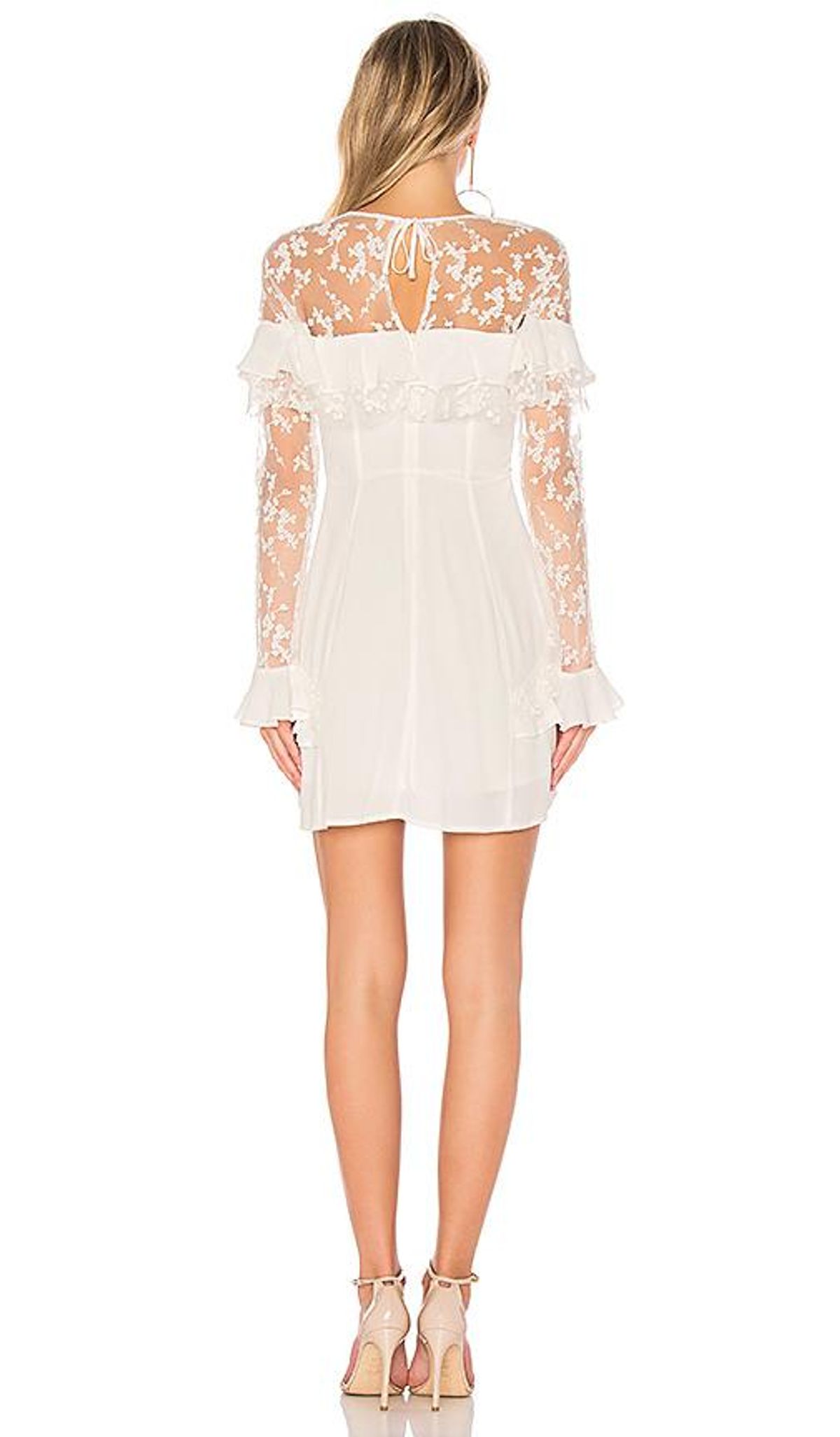 For Love and Lemons White Rosebud Dress size XS - Image 2
