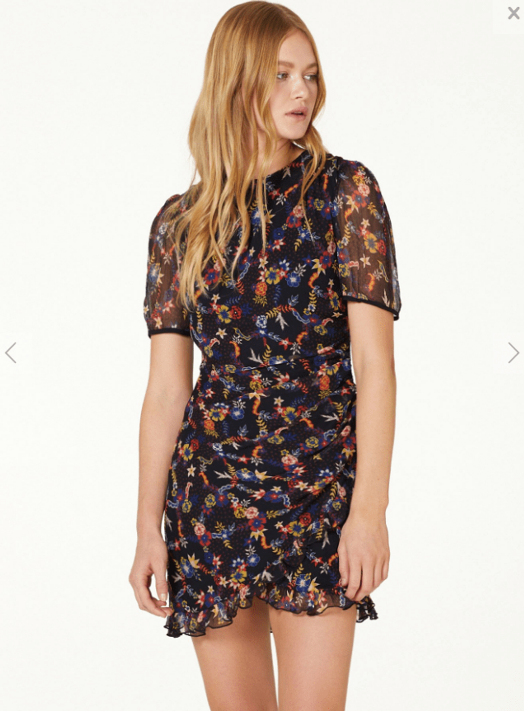 STEVIE MAY EZE MINI DRESS - Black print Size 10 for rent on The Volte - main image