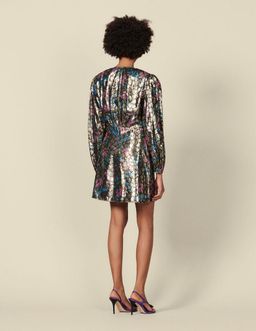Sandro Metallic Jacquard Dress Size 8 for rent on The Volte - image 2