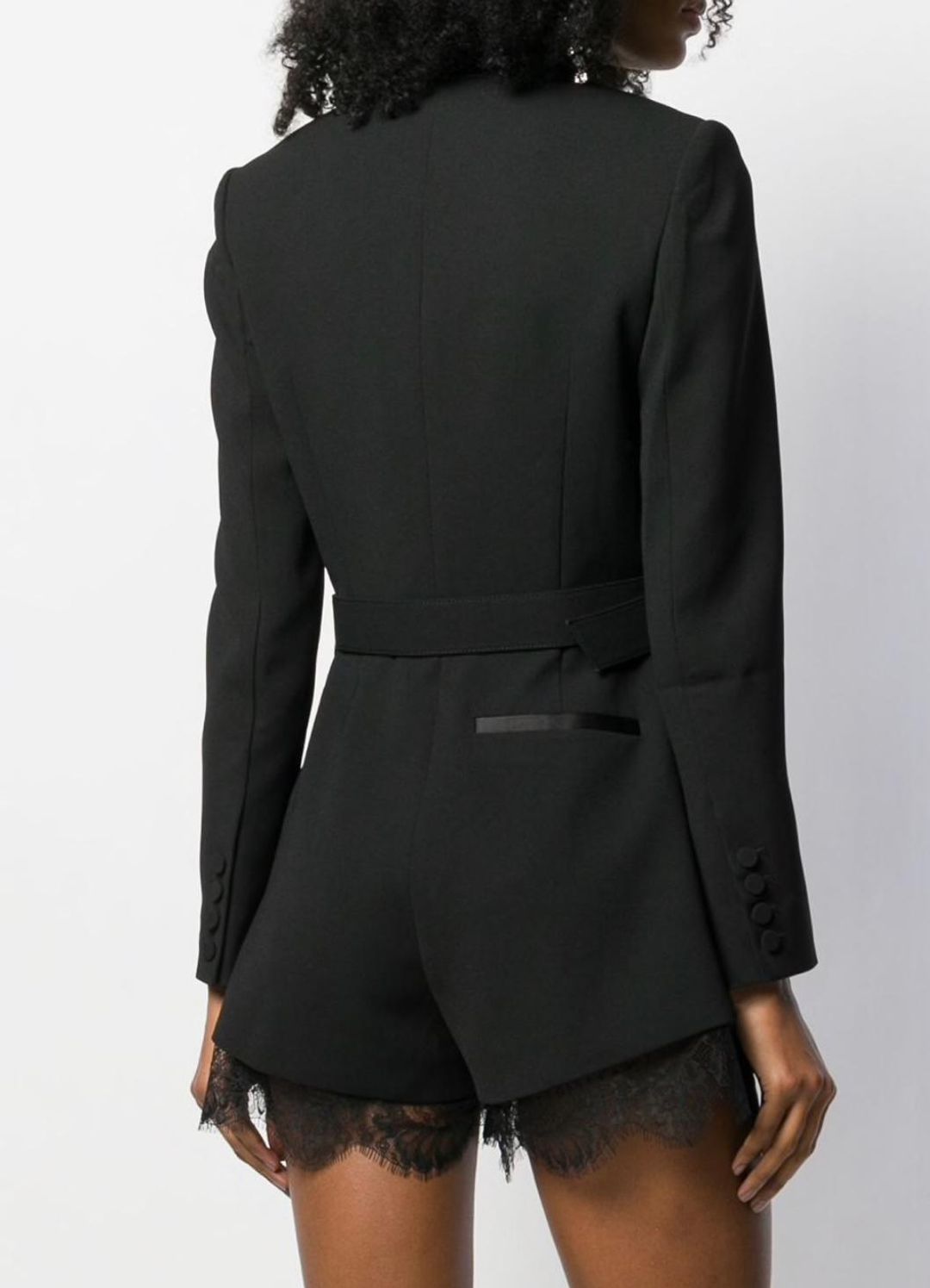Self Portrait Tuxedo Playsuit Black Size 10 for rent on The Volte - main image