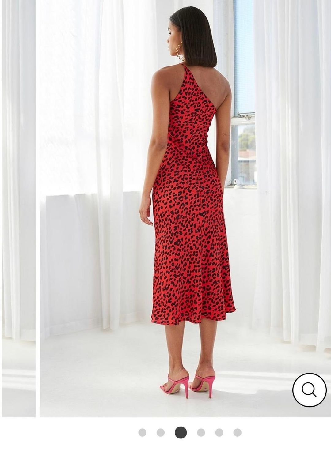 By Johnny Ruby Leopard Asymmetric Dress size 6 for rent on The Volte - main image