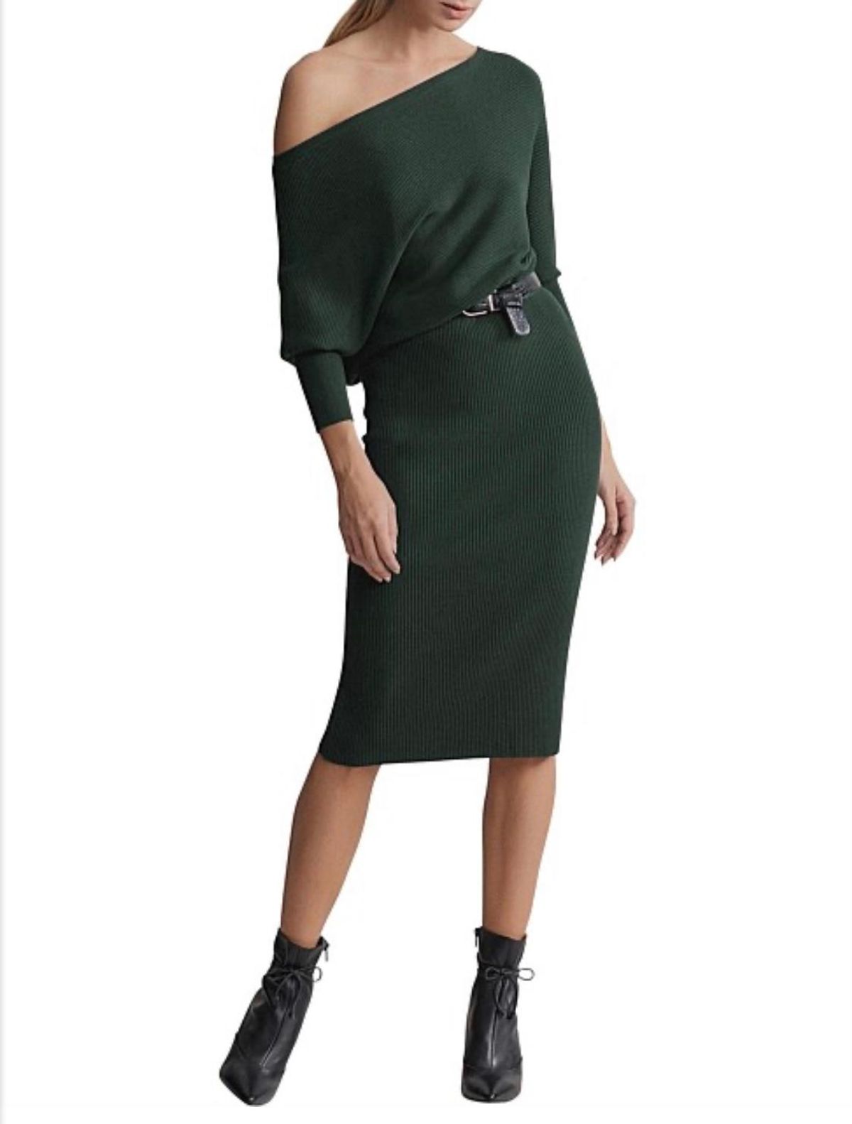 Witchery Off Shoulder Knit Dress size 8 for rent on The Volte - main image