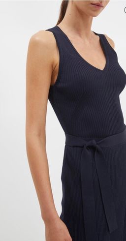 SABA Victoria Navy Knit Dress size 8 for rent on The Volte - image 2