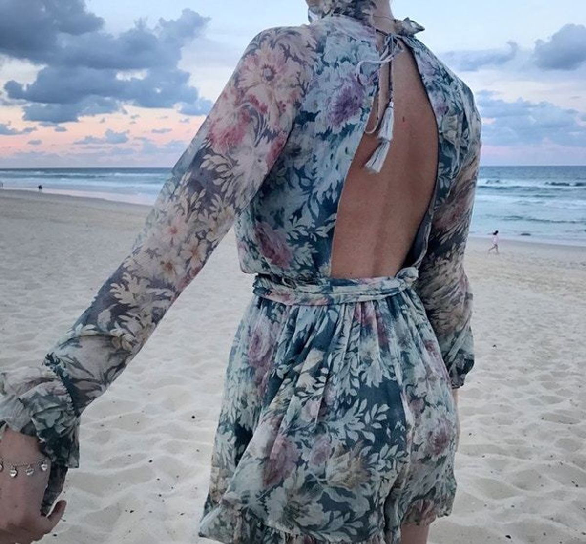 Zimmermann Cavalier Playsuit Grey Smoke Floral Size 0 / AU 8 - Image 3