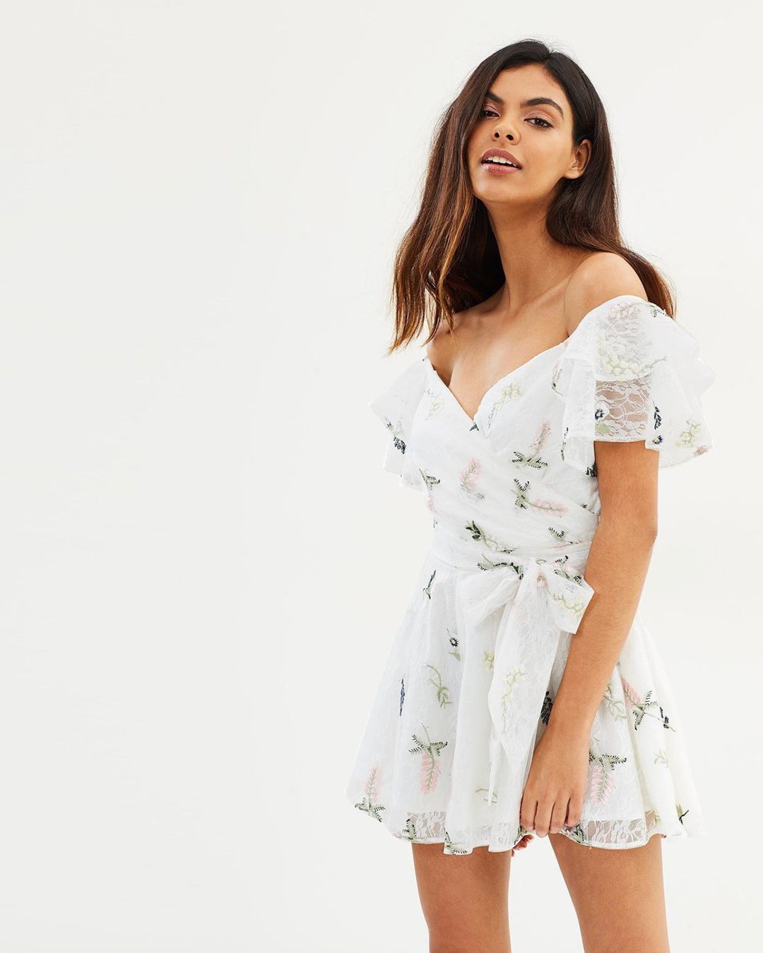 ASILIO | Botanical Crush White Romper | Size 6 | SOLD OUT for rent on The Volte - main image