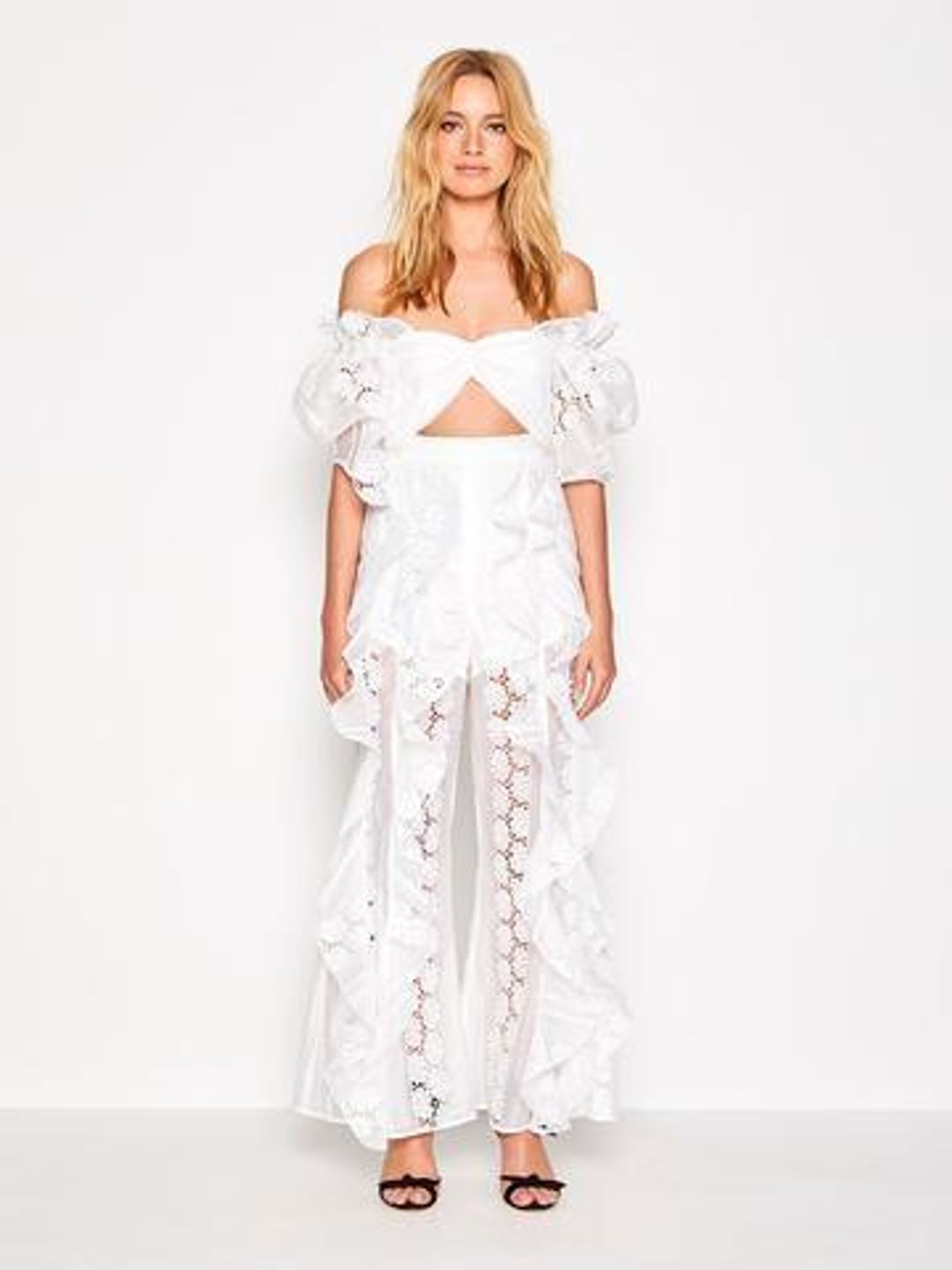 ALICE MCCALL | Dreamboat Top and Seashells Pant in Porcelain White | Size 6 for rent on The Volte - main image