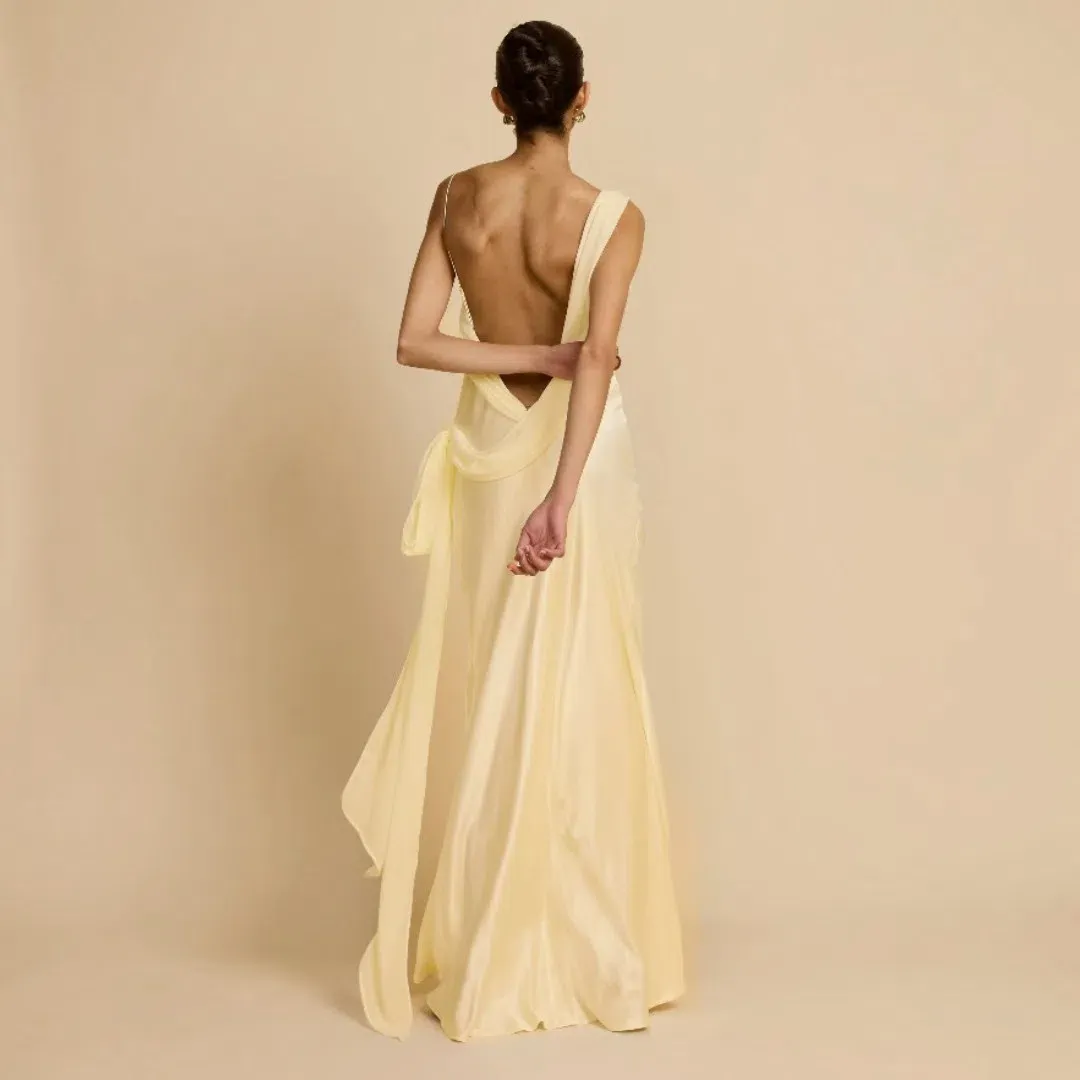 Arcina Ori Helena Dress In Lemon Medium for rent on The Volte - main image