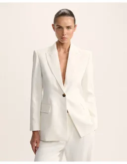 Saba Dharma Stitch Detail Blazer Size 6 AU Alabaster for rent on The Volte - image 1
