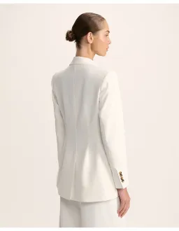 Saba Dharma Stitch Detail Blazer Size 6 AU Alabaster for rent on The Volte - image 4