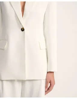 Saba Dharma Stitch Detail Blazer Size 6 AU Alabaster for rent on The Volte - image 5