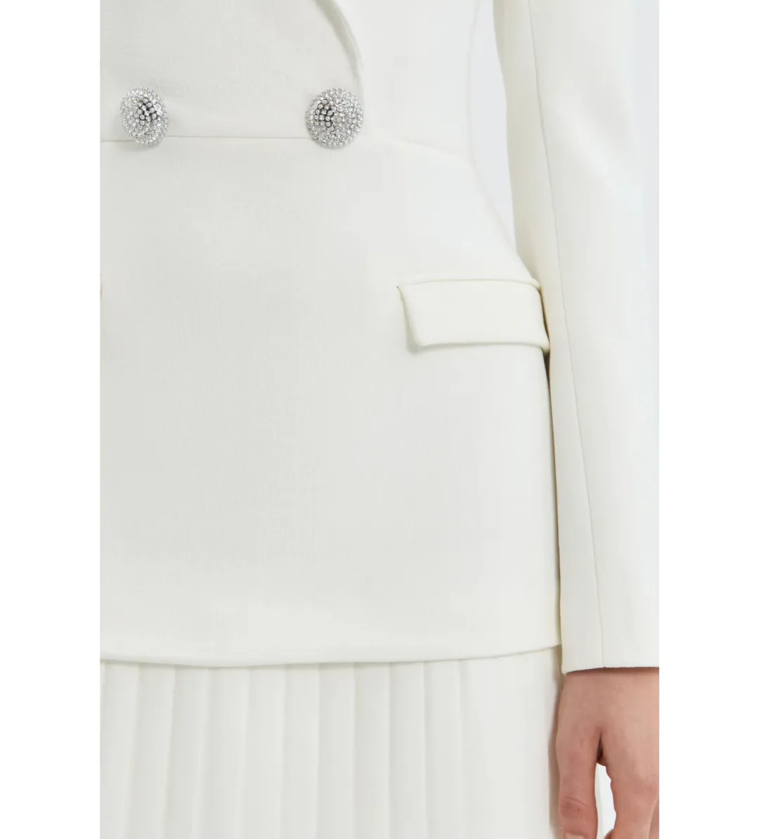 Rebecca Vallance Atlas Mini Dress in Ivory Size 8 for rent on The Volte - main image