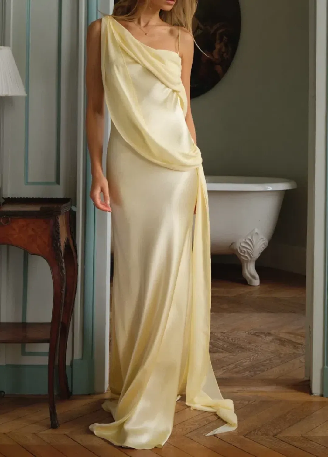 Arcina Ori HELENA DRESS LEMON Size L for rent on The Volte - main image