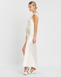 Bec & Bridge | Piper Asym Midi Dress in Ivory | Size 14 for rent on The Volte - image 3