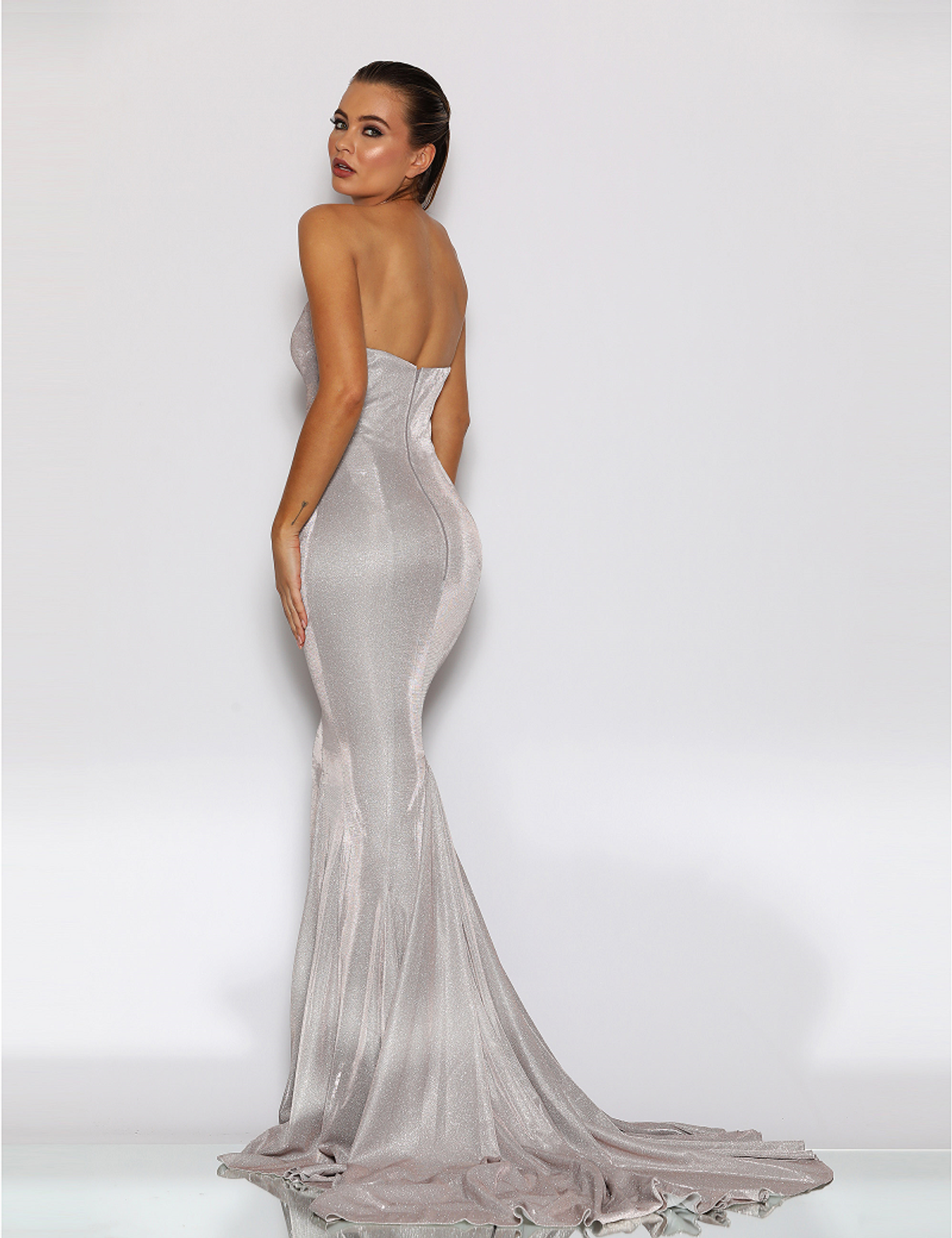 Jadore Celeste Gown Silver Size 4 - Image 2