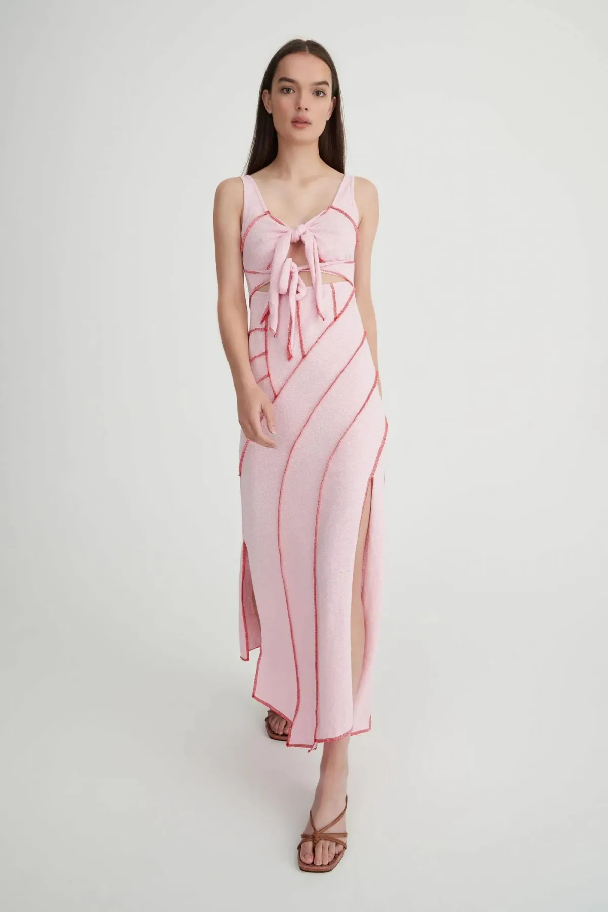 Hansen & Gretel Kehlani Dress Pink Size 6 for rent on The Volte - main image