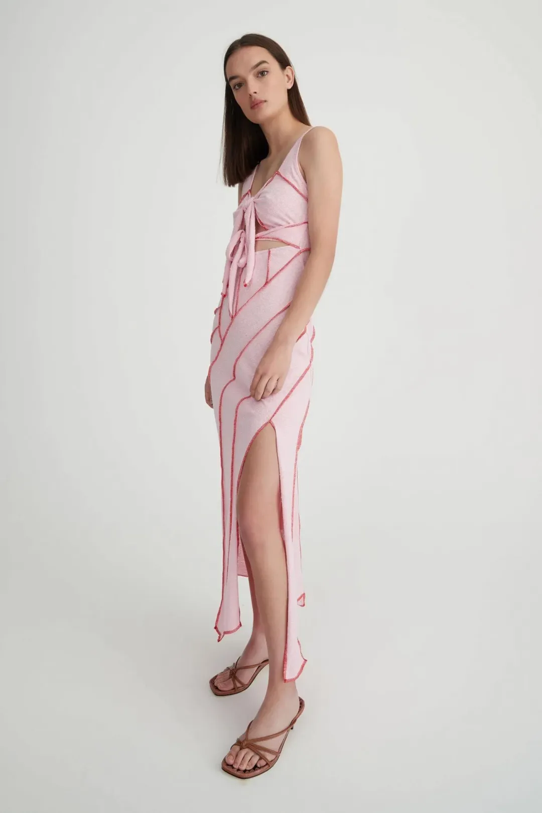 Hansen & Gretel Kehlani Dress Pink Size 6 for rent on The Volte - main image