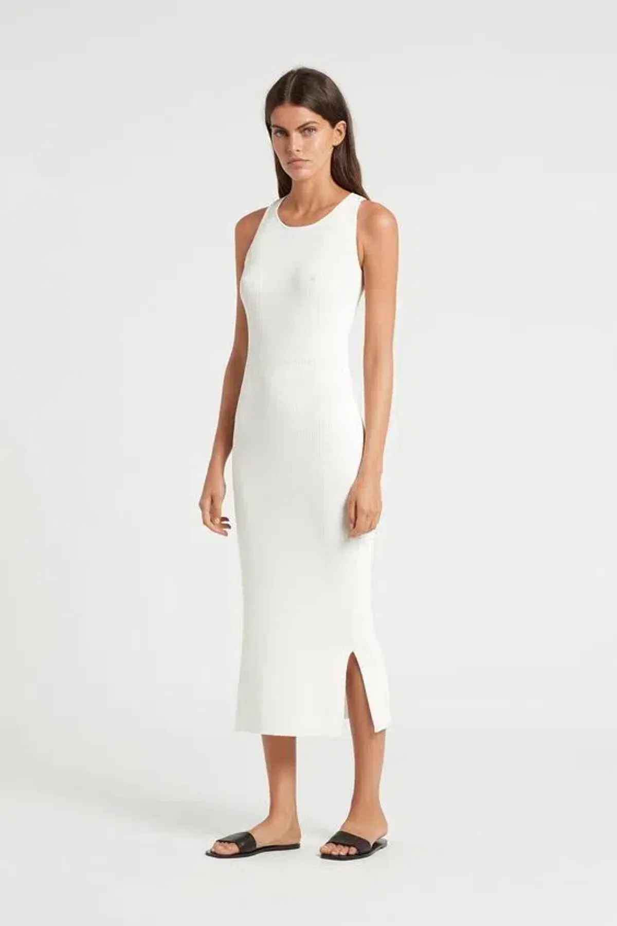 Sir The Label Marcelle Open Back Midi Dress Black Size 1 | AU 8 - Image 1