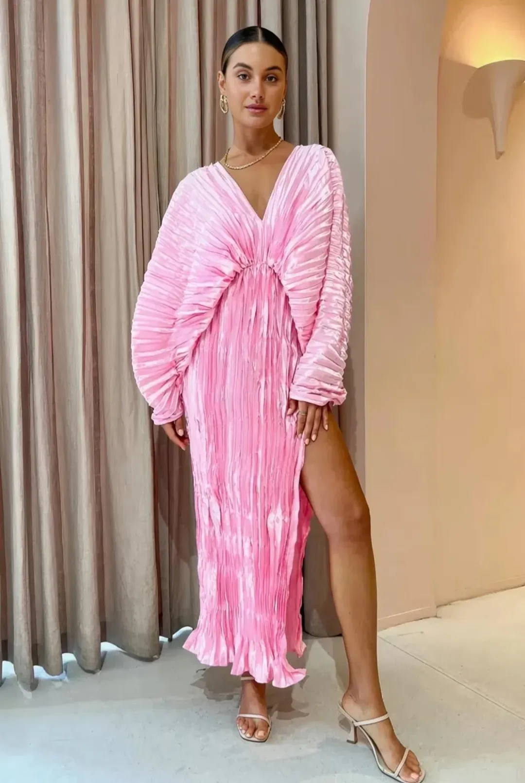 L’idée De Luxe Gown in Lipstick Pink Size 6 for rent on The Volte - main image