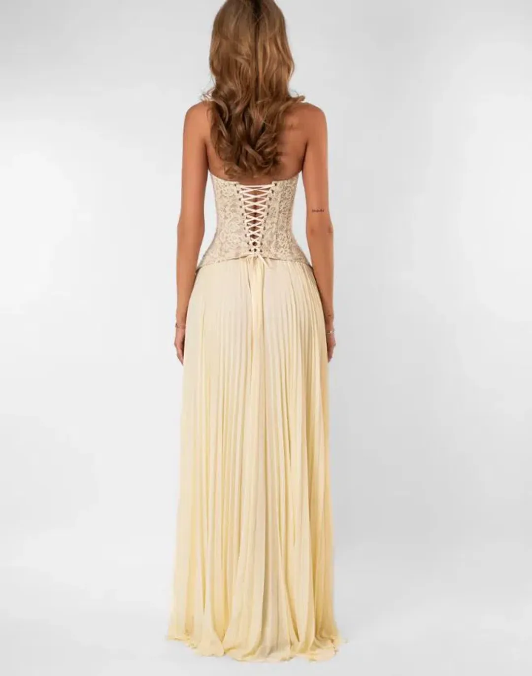 Fenity Gaia Dress in Butter Yellow Size S/8 for rent on The Volte - main image