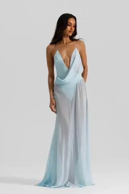 NATALIE ROLT AGNES DRESS ICE BLUE SIZE 8 for rent on The Volte - image 1