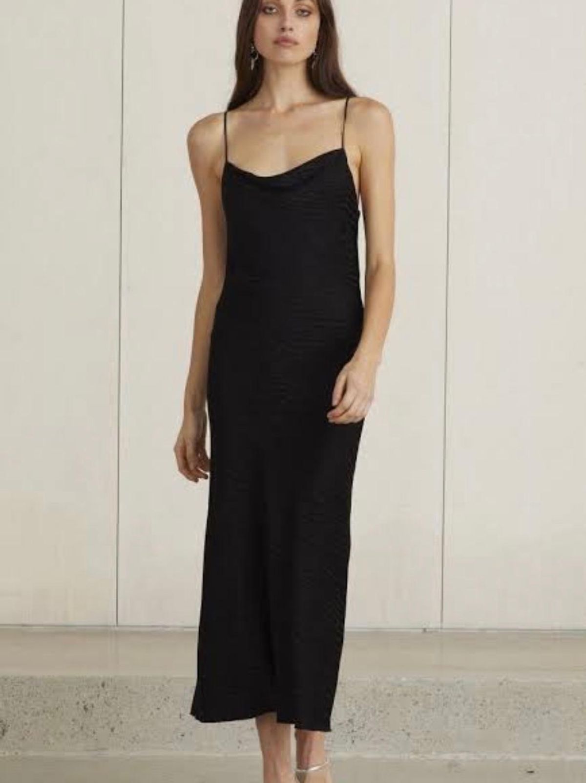 Bec & Bridge Kat Cowl Dress black size 10 - Image 1