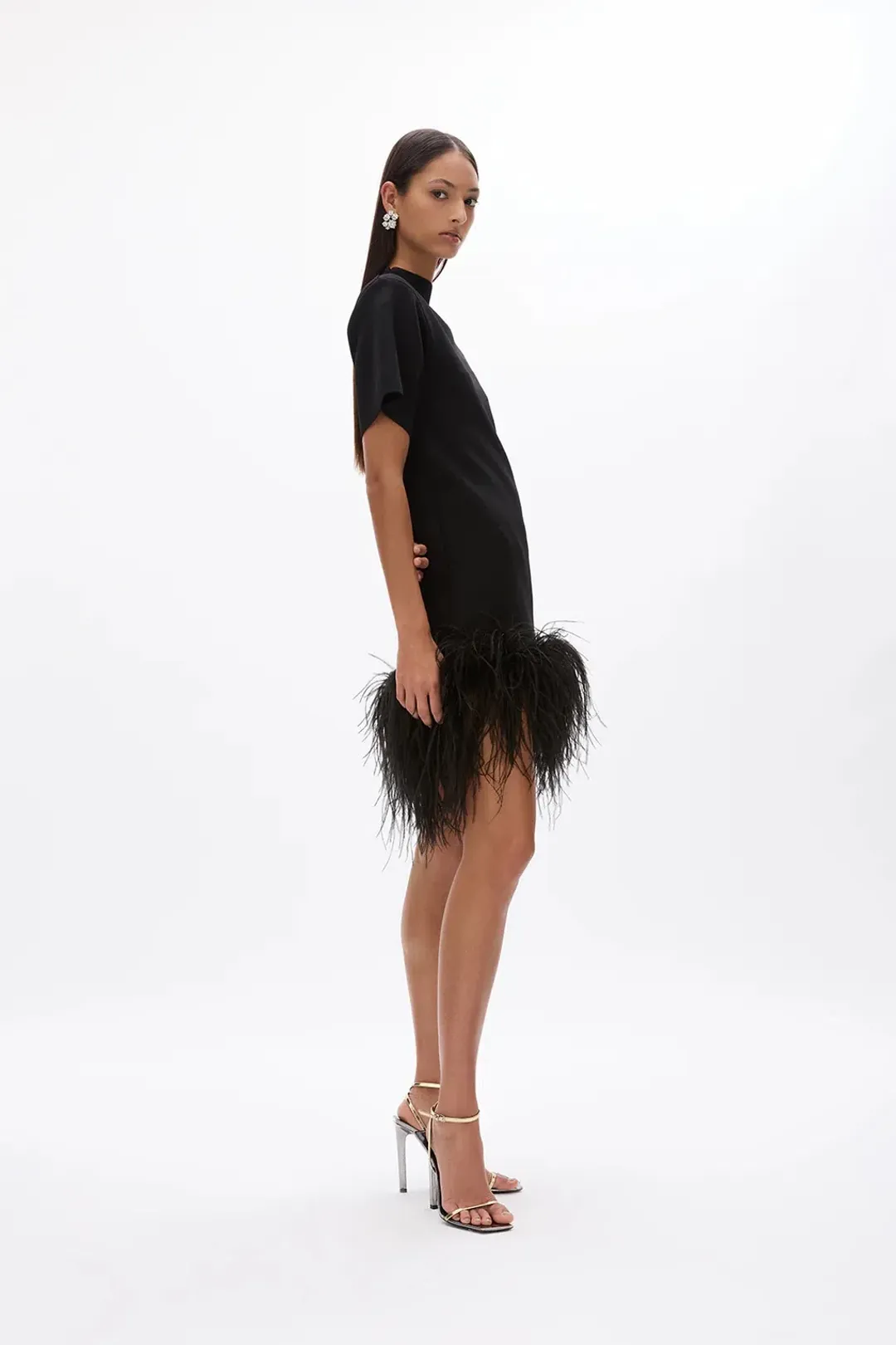 Rachel Gilbert Rita Mini Dress; black; S / AU 8 for rent on The Volte - main image