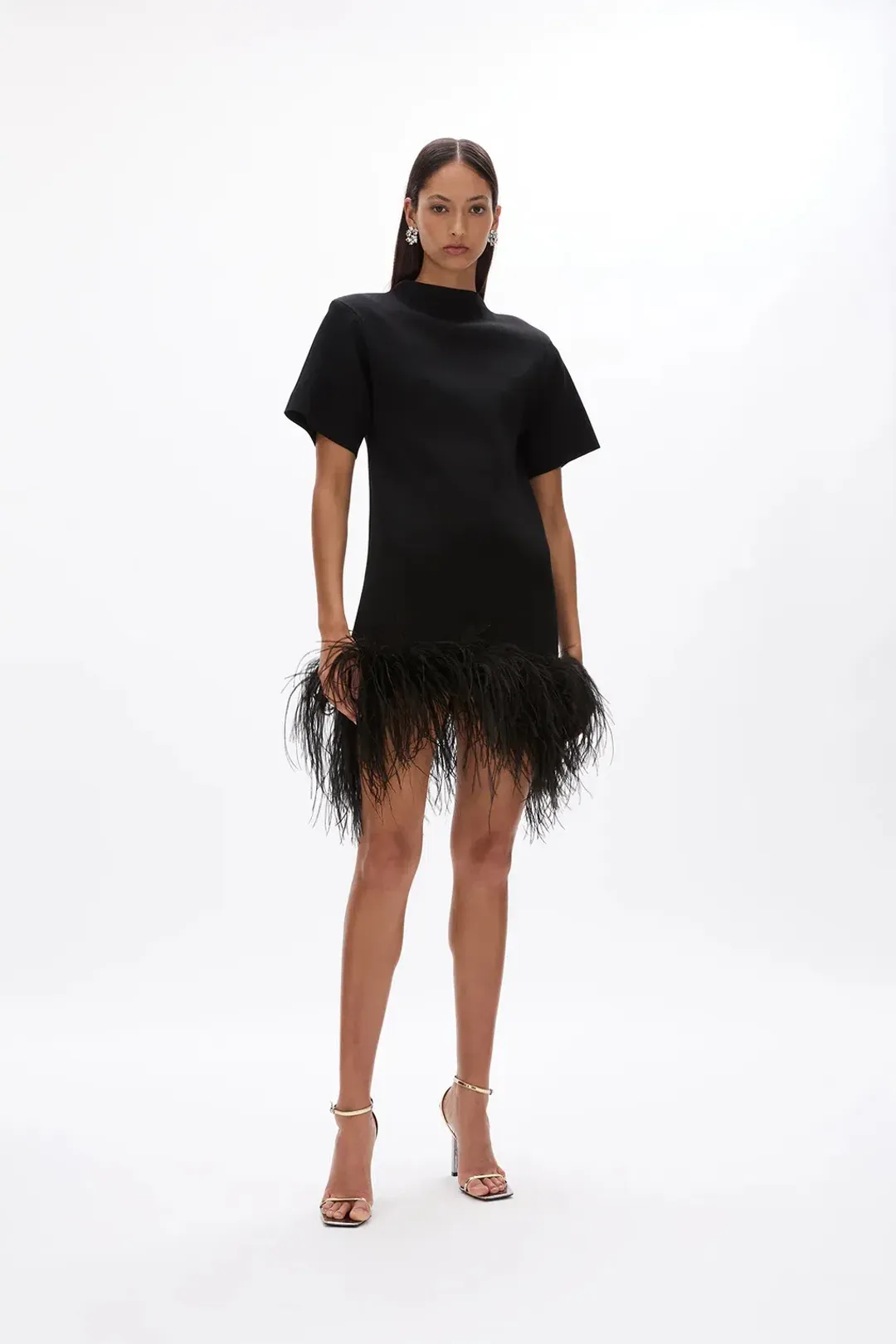Rachel Gilbert Rita Mini Dress; black; S / AU 8 for rent on The Volte - main image